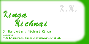 kinga michnai business card